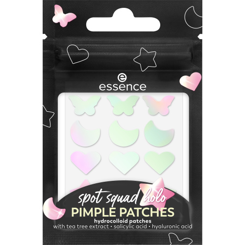 essence Spot Squad Holo Pimple Patches lokální péče proti akné 24 ks