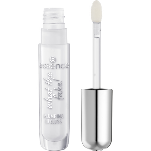 essence WHAT THE FAKE! lesk na rty pro větší objem odstín 100 Sheer Genius 4 ml