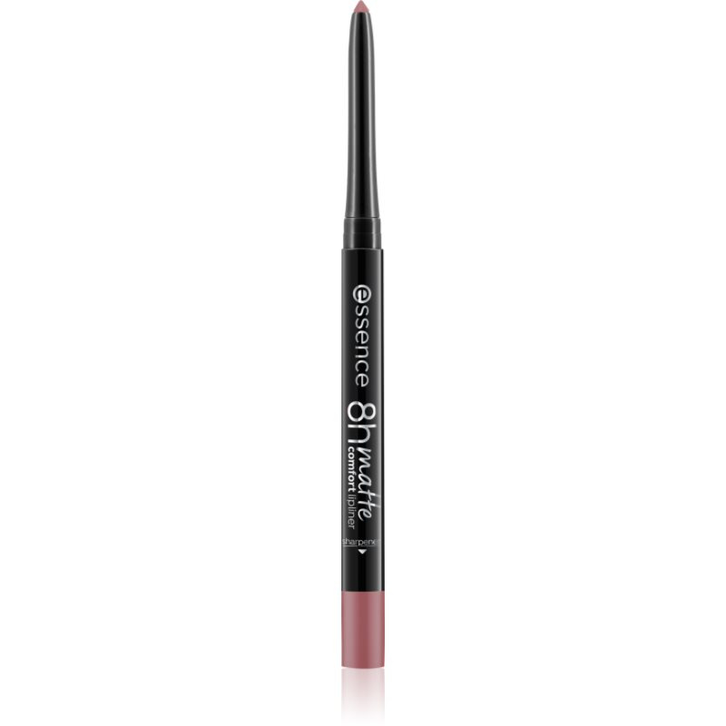 essence 8h Matte Comfort matná tužka na rty s ořezávátkem odstín 21 Clouded 0.3 g