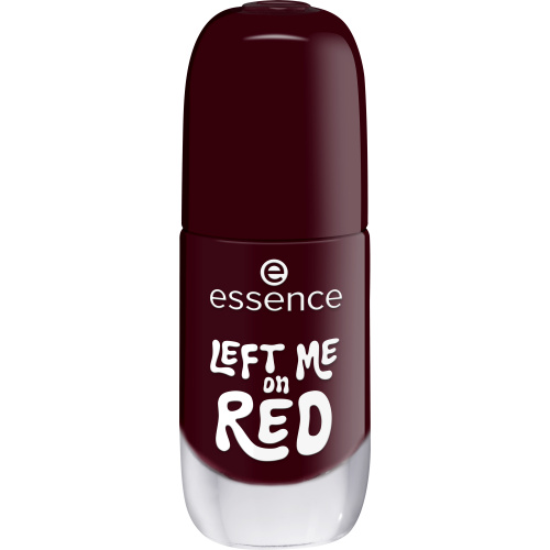 essence Gel Nail Polish gelový lak na nehty odstín 12 LEFT ME on RED 8 ml