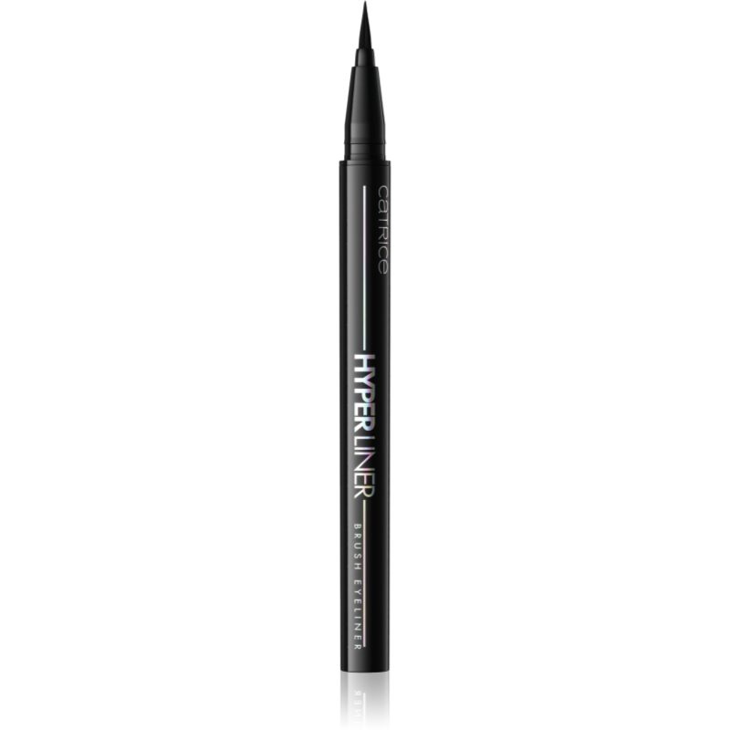 Catrice Hyper Liner Brush Eyeliner tekuté linky na oči s matným finišem odstín 010 Classic Black 0.52 ml