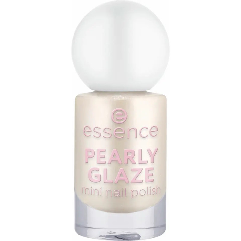 essence PEARLY GLAZE třpytivý lak na nehty mini odstín 16 5 ml
