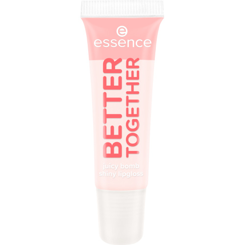 essence Say It With Juicy Better Together třpytivý lesk na rty odstín 01 Lovely Litchi 10 ml