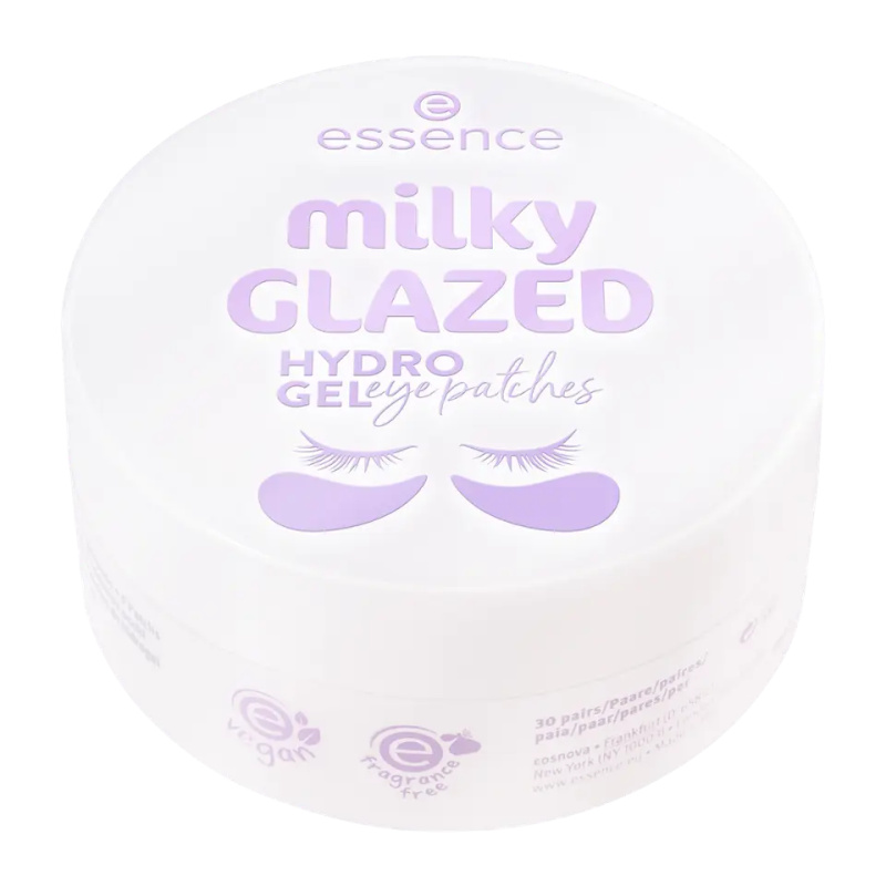 essence milky GLAZED hydrogelové polštářky na oční okolí 60 ks