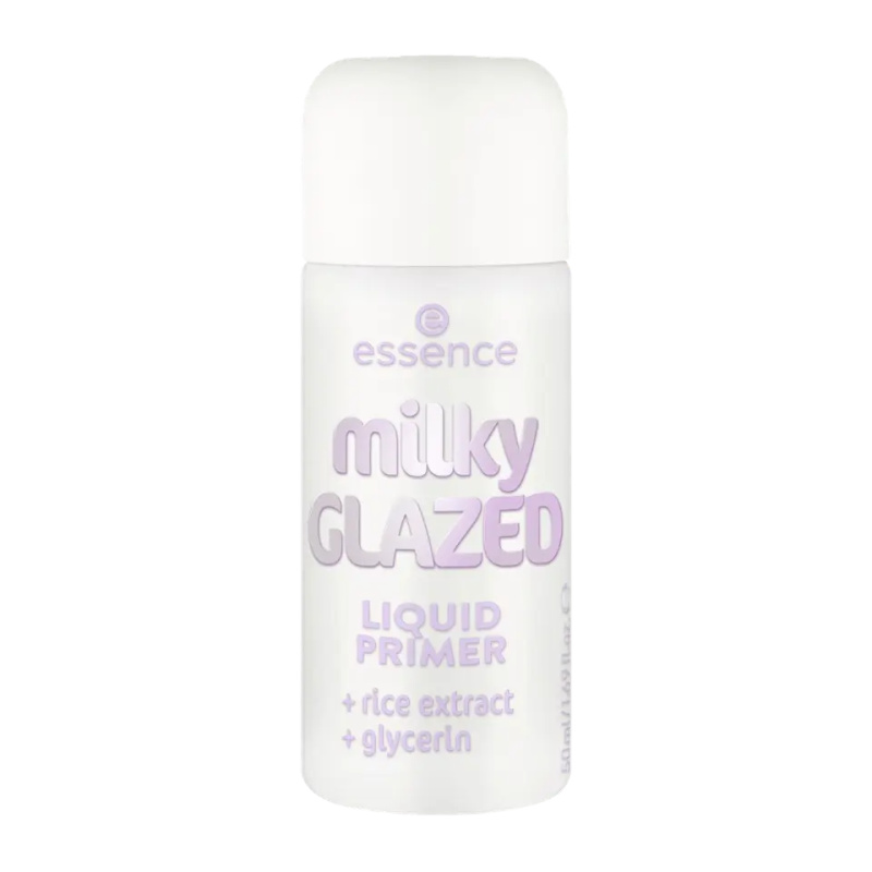 essence milky GLAZED hydratační podkladová báze pod make-up s rozjasňujícím efektem 50 ml