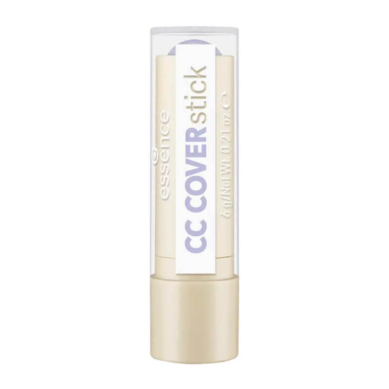 essence CC COVERstick krémový korektor v tyčince odstín 20 Purple 6 g