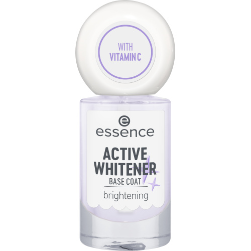 essence Active Whitener Base Coat podkladový lak na nehty s bělicím efektem 8 ml