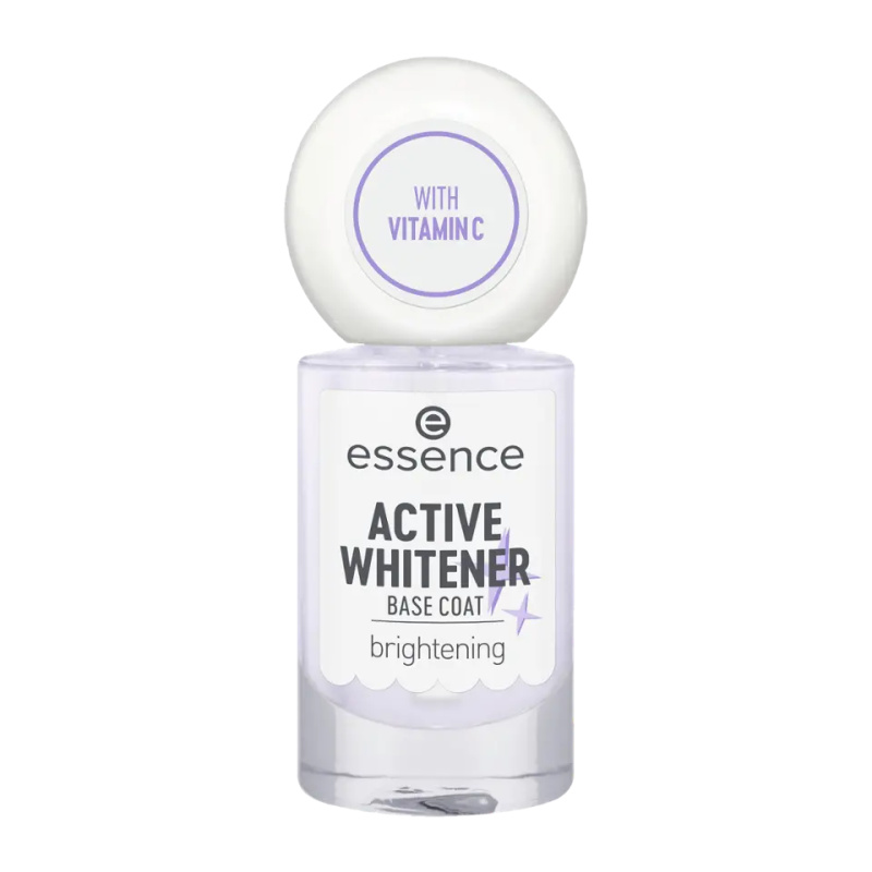 essence Active Whitener Base Coat podkladový lak na nehty s bělicím efektem 8 ml