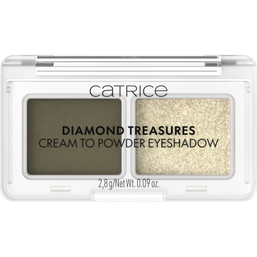 Catrice Diamond Treasures duo oční stíny odstín 040 Olive Twinkle 2.8 g