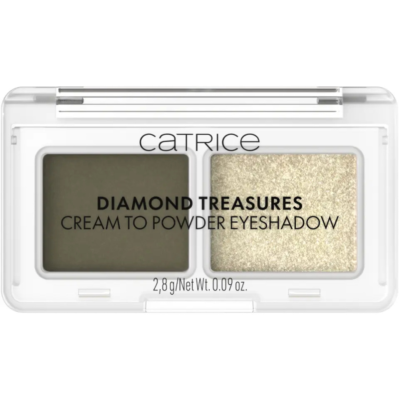 Catrice Diamond Treasures duo oční stíny odstín 040 Olive Twinkle 2.8 g