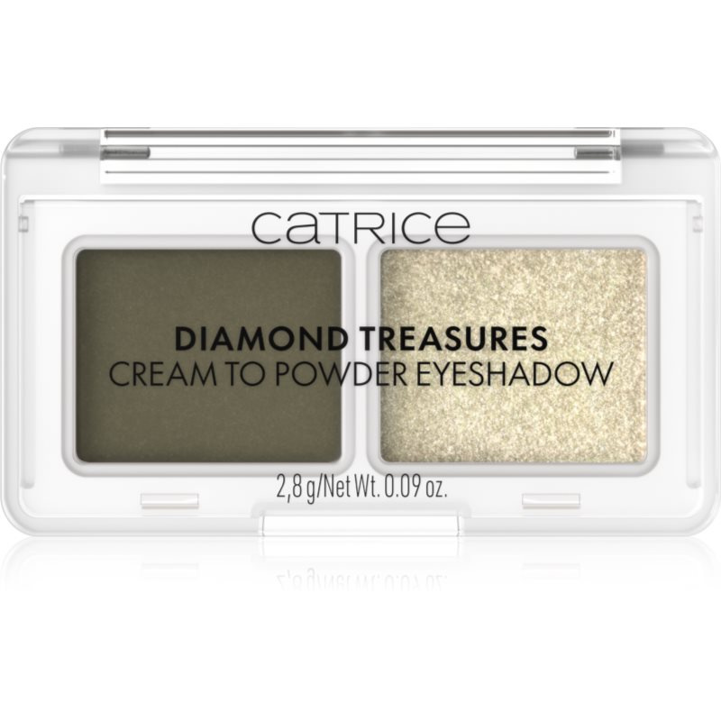 Catrice Diamond Treasures duo oční stíny odstín 040 Olive Twinkle 2.8 g