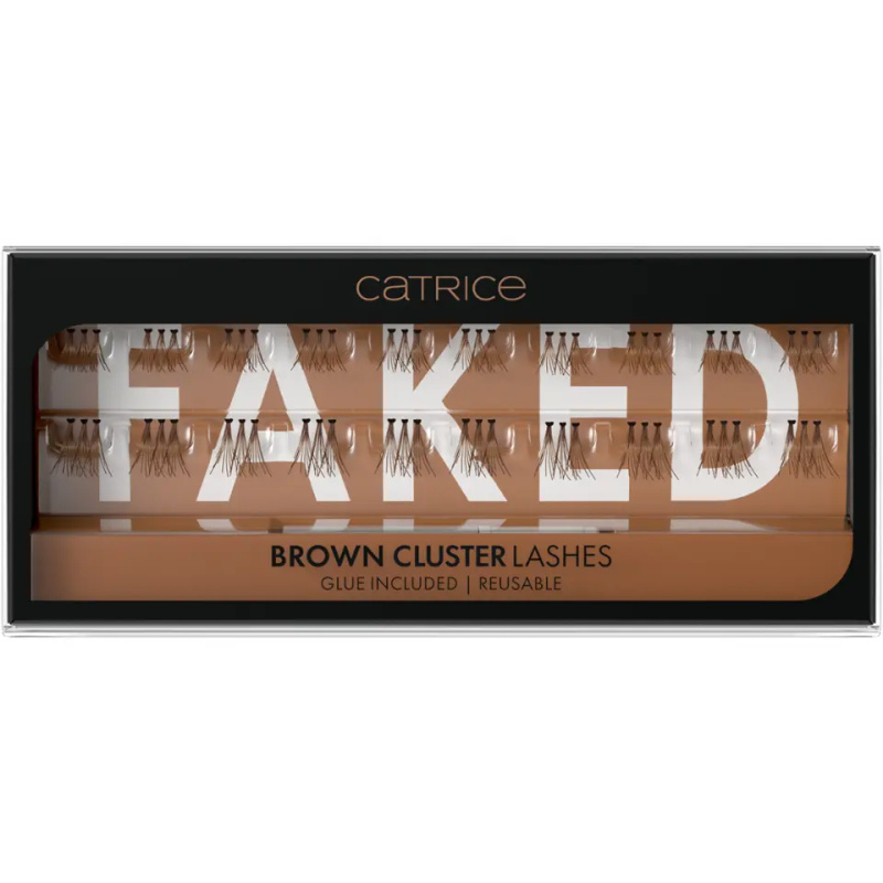 Catrice Faked umělé řasy s lepidlem Brown Cluster 20 ks