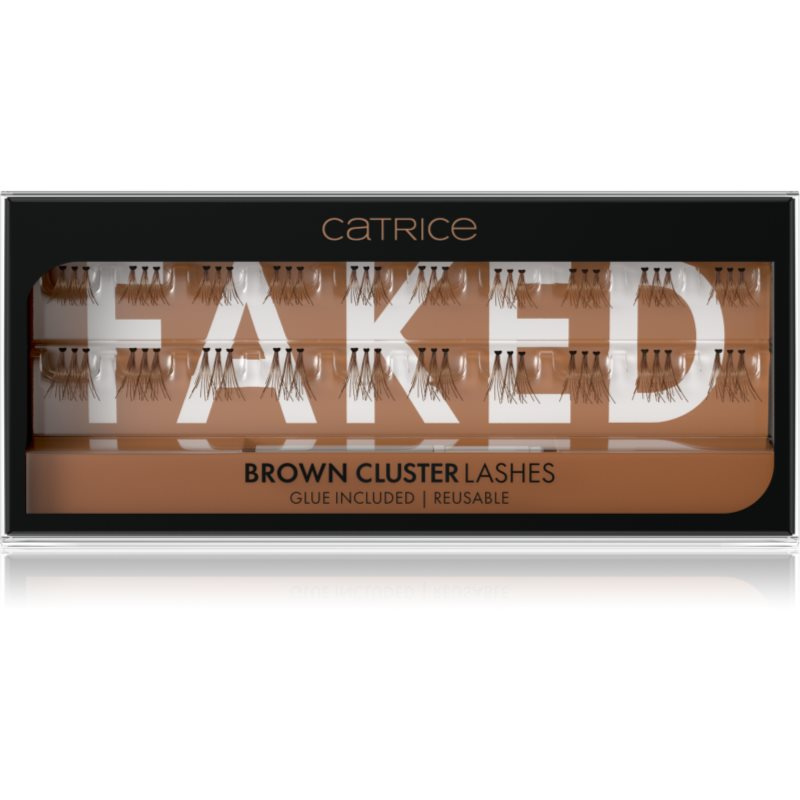 Catrice Faked umělé řasy s lepidlem Brown Cluster 20 ks
