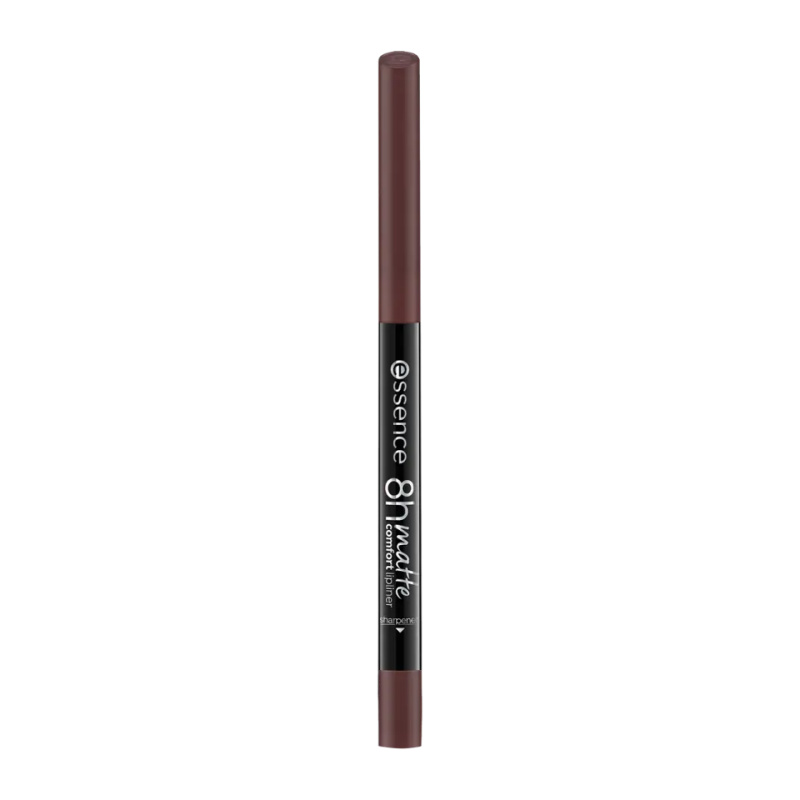 essence 8h Matte Comfort matná tužka na rty s ořezávátkem odstín 24 Coffee Date 0.3 g