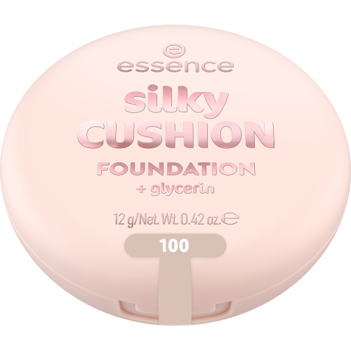 essence silky CUSHION FOUNDATION make-up v houbičce se středním krytím odstín 100 12 g
