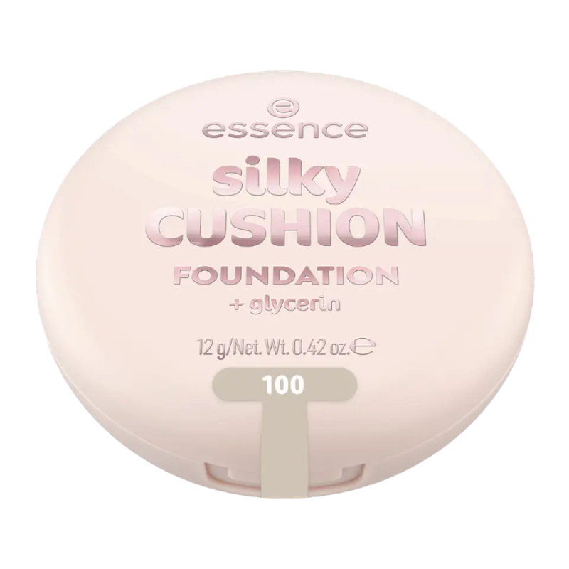 essence silky CUSHION FOUNDATION make-up v houbičce se středním krytím odstín 100 12 g