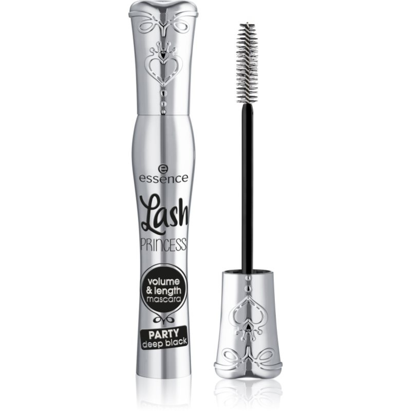 essence Lash PRINCESS PARTY objemová řasenka pro prodloužení a oddělení řas odstín deep black 10 ml