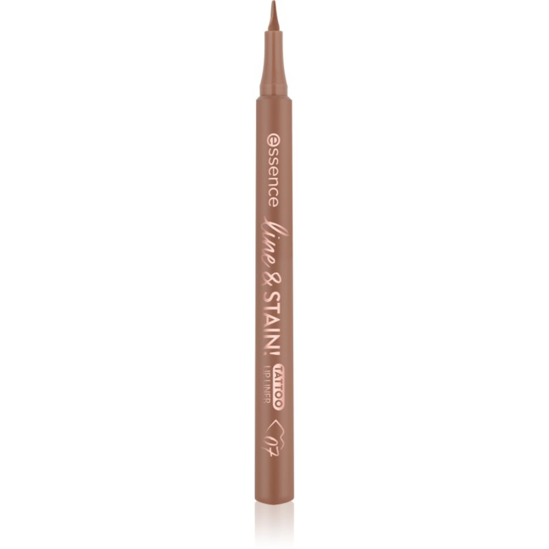 essence line & STAIN! TATTOO konturovací fix na rty pro dlouhotrvající efekt odstín 07 Trufflemaker 1.1 ml