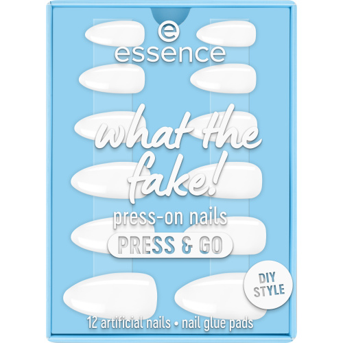 essence WHAT THE FAKE! umělé nehty 02 bare white