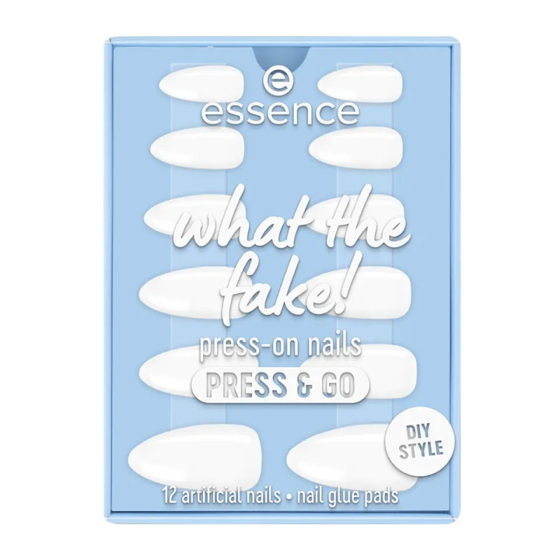 essence WHAT THE FAKE! umělé nehty 02 bare white