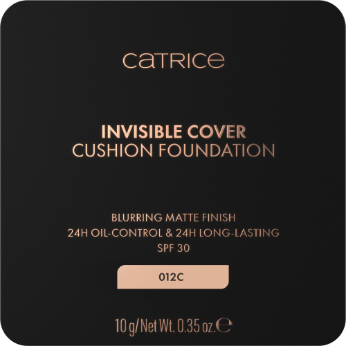 Catrice Invisible Cover Cushion Foundation matující make-up v houbičce SPF 30 odstín 012C 10 g