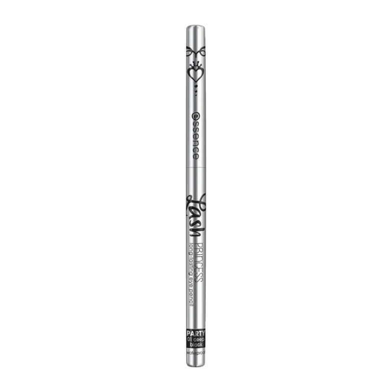 essence Lash PRINCESS PARTY voděodolná tužka na oči odstín 01 deep black waterproof 0.3 g