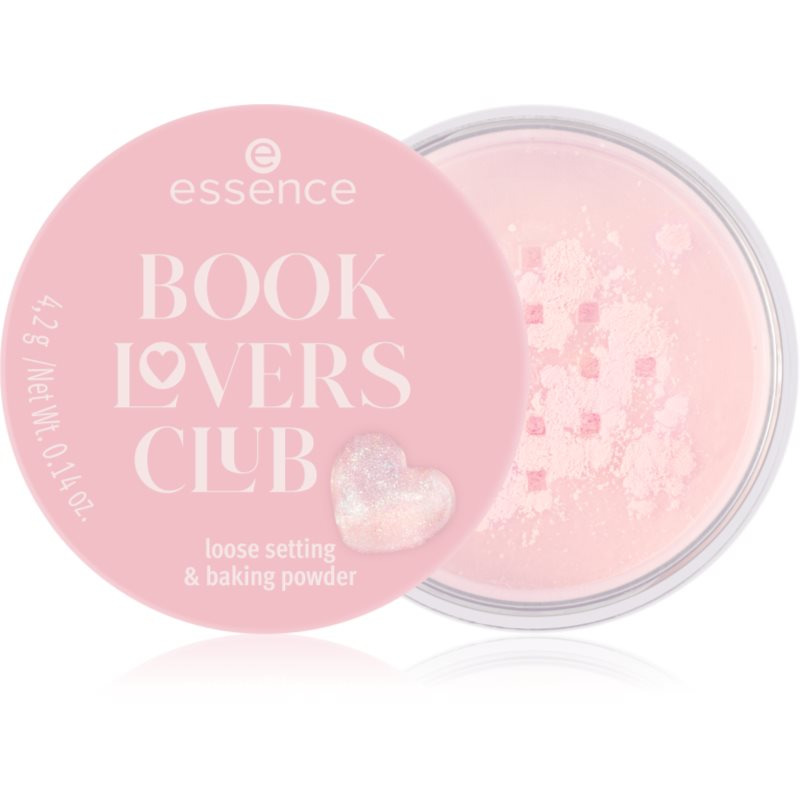 essence BOOK LOVERS CLUB sypký fixační pudr odstín 01 Chapter: First Sparks 4.2 g