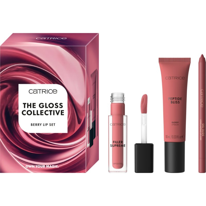 Catrice The Gloss Collective Berry Lip Set sada na rty odstín 01 Gloss The Line!