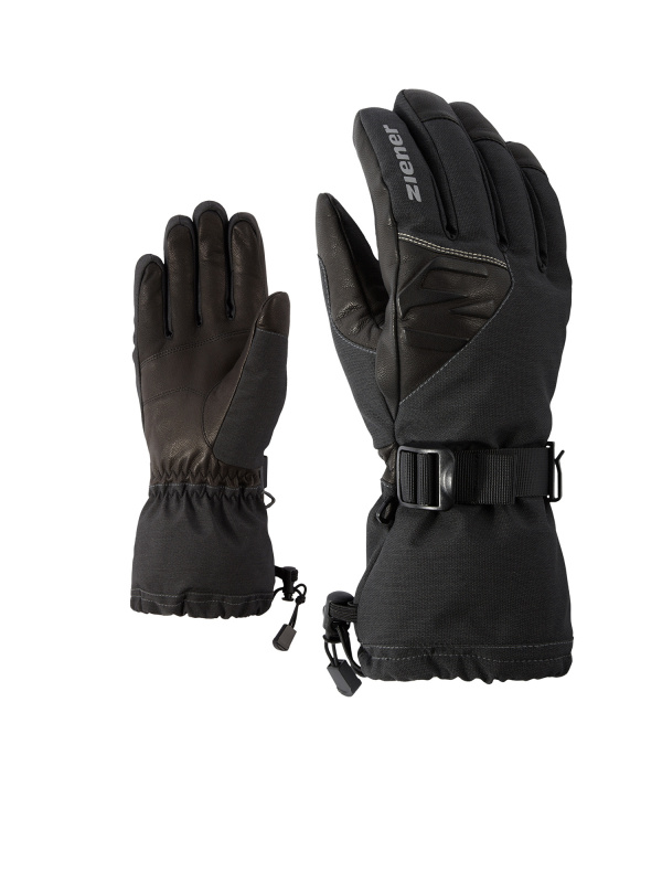 Ziener GOFRIED AS® AW 10,5, grey iron tec Pánské rukavice