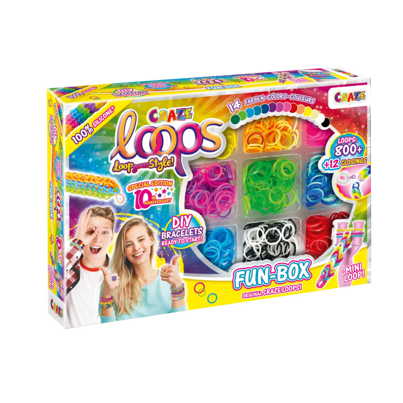 Craze Kreativní sada na výrobu náramků (Loops - Fun Box)