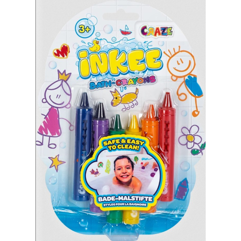 Craze pastelky do vany inkee 6 ks