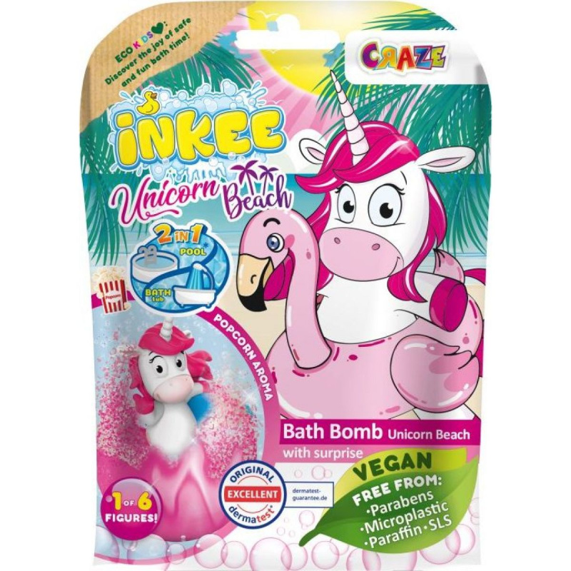 Šumivá bomba do vany s překvapením Jednorožec beach