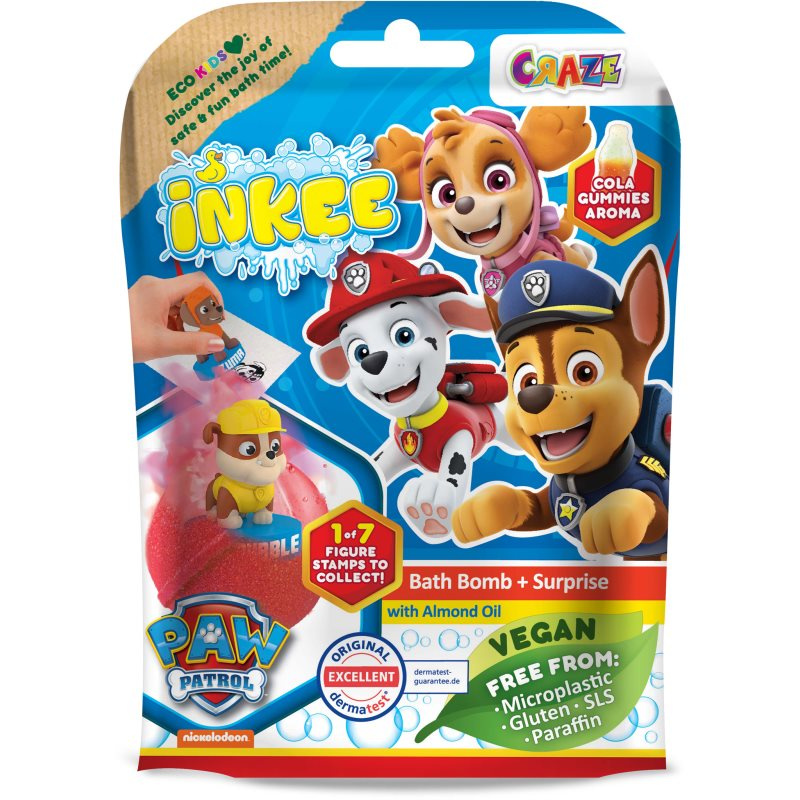 PawPatrol Koupelová bomba s překvapením 80 g