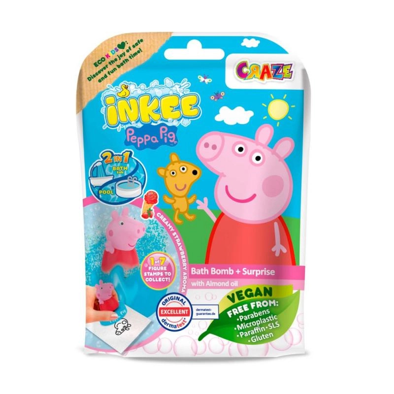 INKEE - Šumivá bomba do vany s překvapením - Peppa Pig