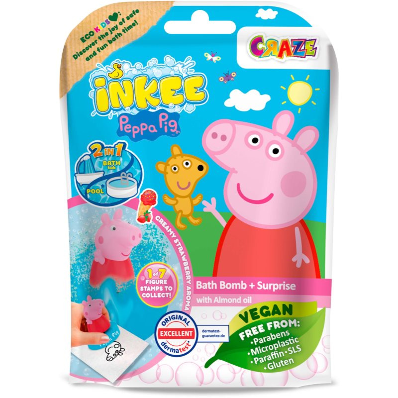 INKEE - Šumivá bomba do vany s překvapením - Peppa Pig
