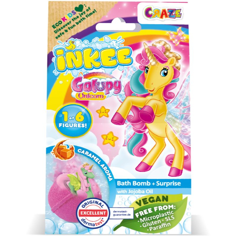INKEE - koupelová bomba s překvapením Galupy Unicorn