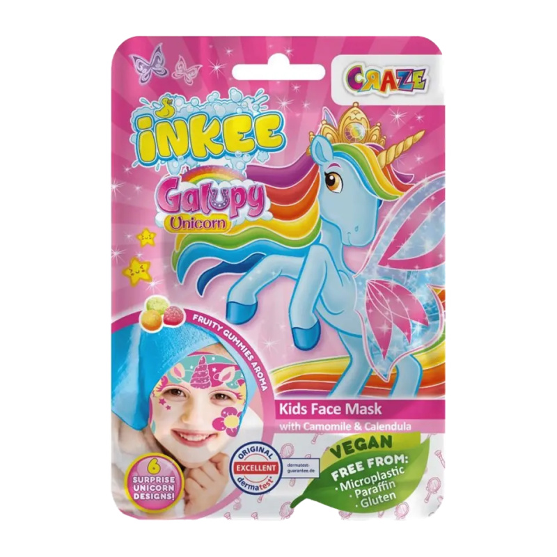 INKEE Obličejová maska Galupy Unicorn