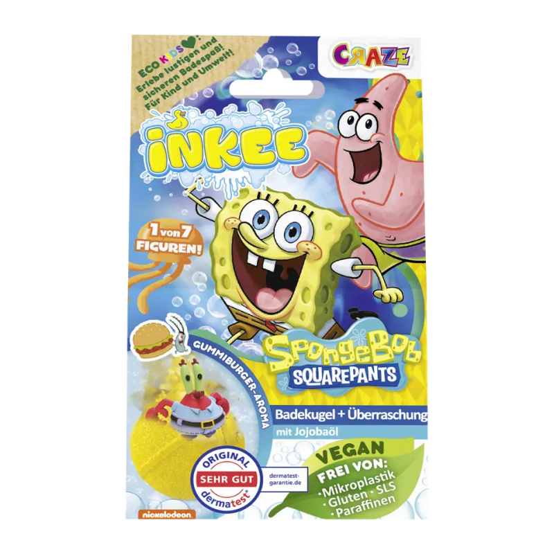 Craze INKEE SpongeBob koupelová bomba pro děti 1 ks
