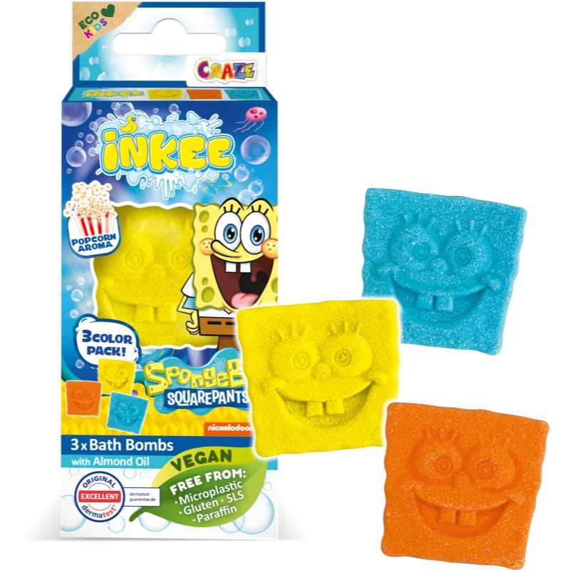 INKEE - Mini pack šumivá bomba - Sponge Bob