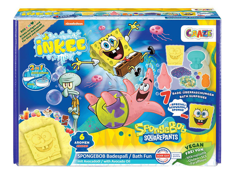Craze SpongeBob Gift Box šumivé koule do koupele v dárkovém balení