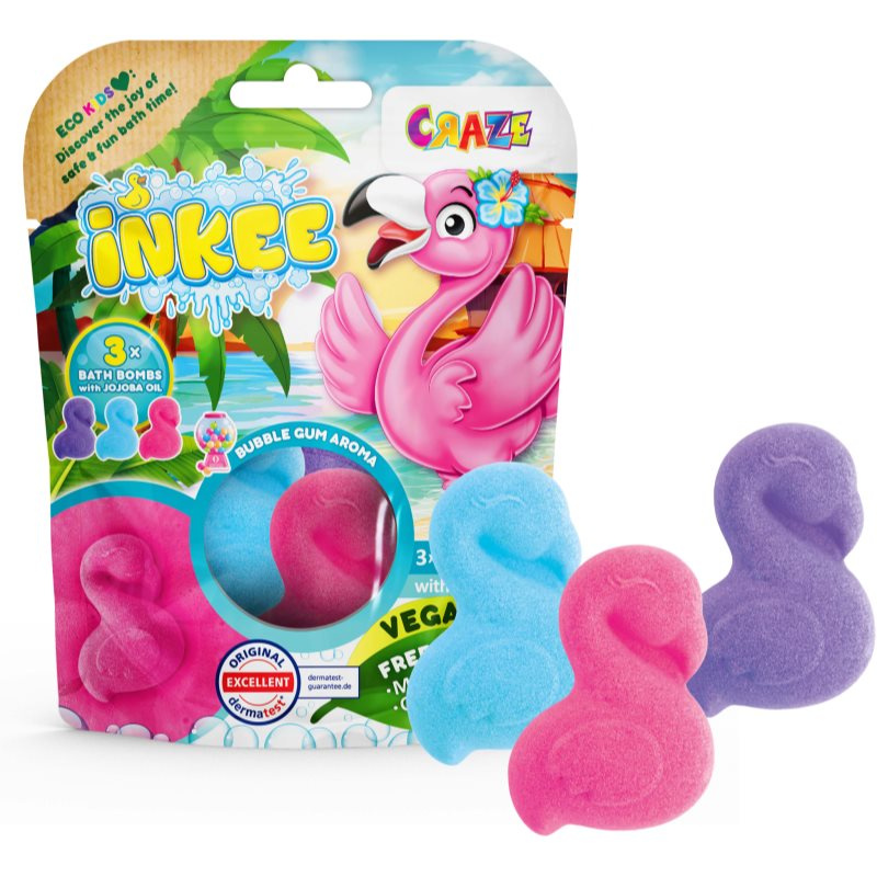 INKEE - Šumivá bomba do vany - Plameňák