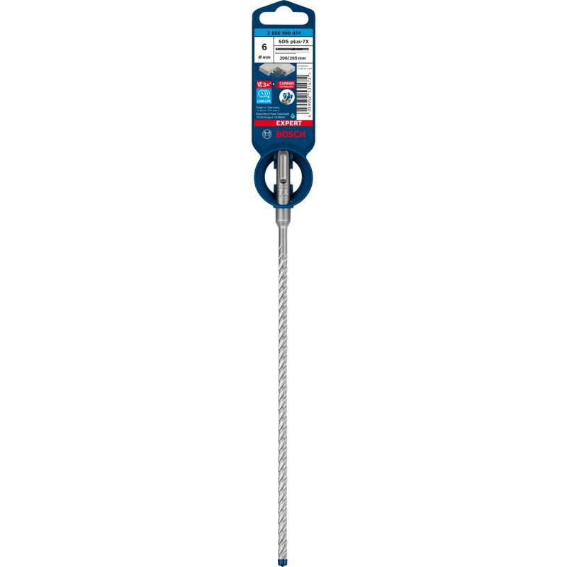 Bosch Vrták do betonu Expert SDS PLUS-7X pr. 6 x 200/265 mm