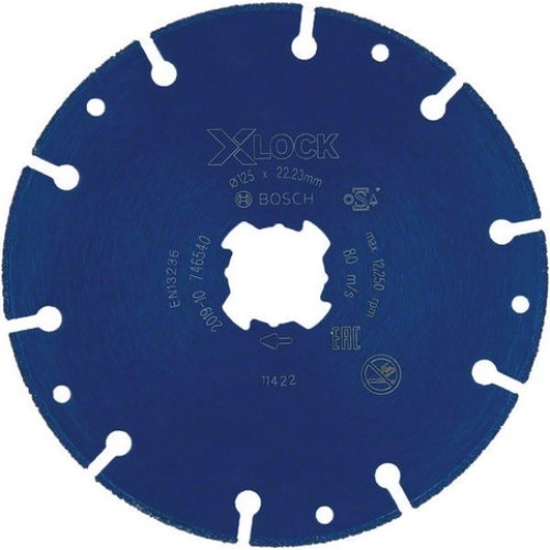 Bosch Diamantový řezací kotouč na kov X-LOCK, 125 x 22,23 mm
