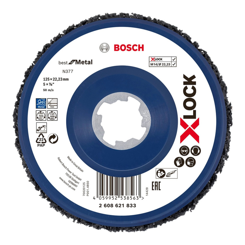 Kotouč brusný Bosch N377 Best for Metal X-LOCK 115 mm