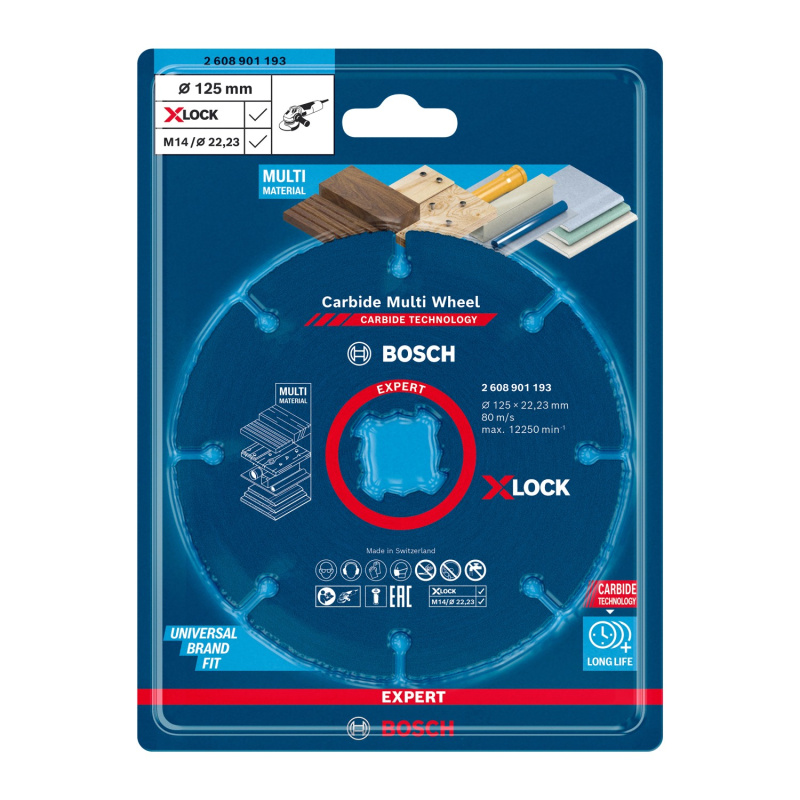 Kotouč řezný Bosch EXPERT Carbide Multi Wheel X-LOCK 125 mm