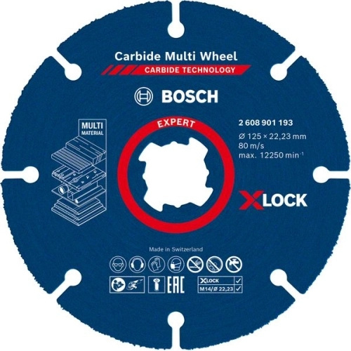 Kotouč řezný Bosch EXPERT Carbide Multi Wheel X-LOCK 125 mm