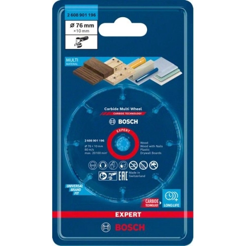 Bosch Řezací kotouč Expert Carbide Multi Wheel, pr. 76 x 10 mm