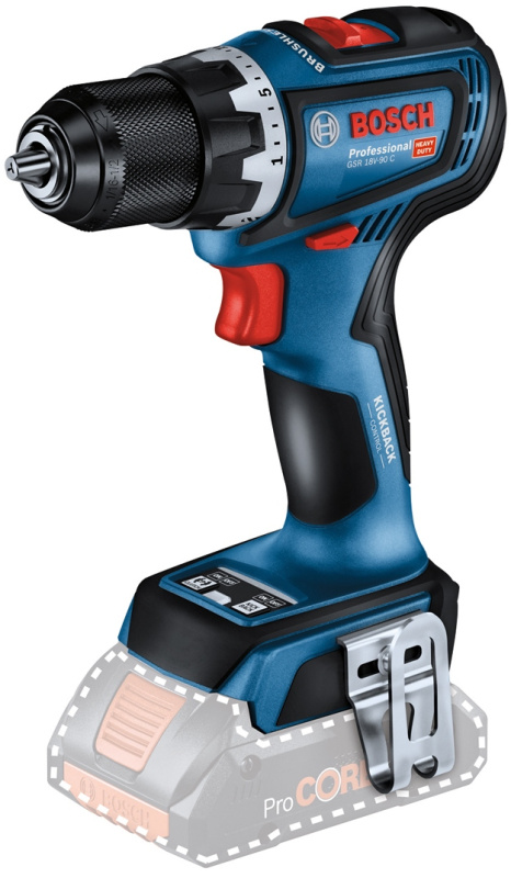 Šroubovák vrtací AKU Bosch GSR 18V-90 C (bez AKU)