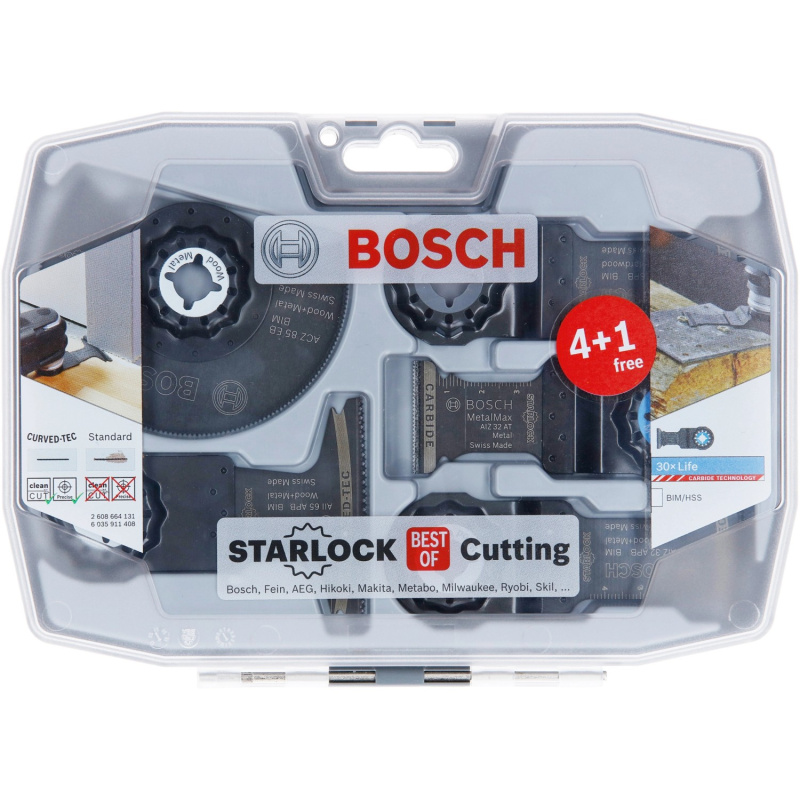 Bosch Sada speciálních listů Starlock Best of Cutting, 5dílná