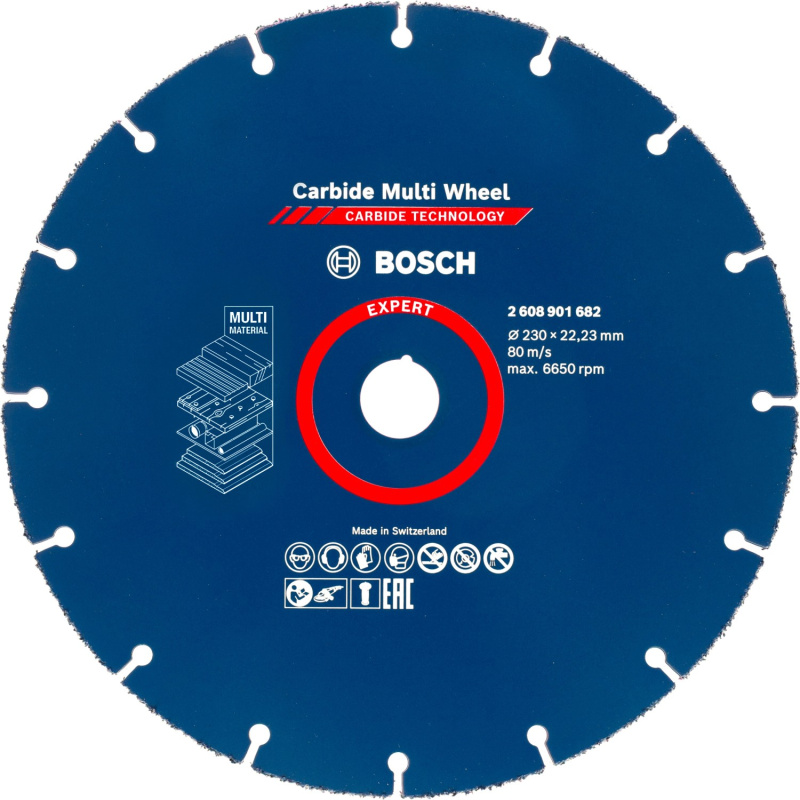 Bosch Řezací kotouč Expert Carbide Multi Wheel, pr. 230 x 22,23 mm